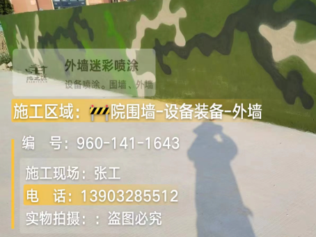 长沙 迷彩漆喷涂价格（按平方米计费）